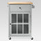 Windham Wood Top Kitchen Cart Gray Threshold Brand New Furniture TARGET