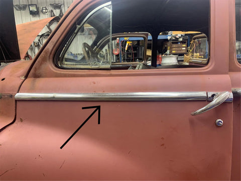 1946 1947 1948 Dodge D24 Front Left Door Trim Moulding 48 47 46 Driver LH OEM