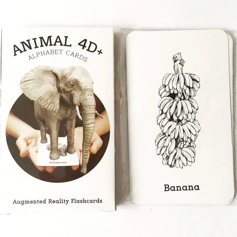 Animal 4D+ Augmented Reality Alphabet Flashcards for Kids Toys