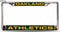 Oakland Athletics License Plate Frame Laser Cut Chrome NEW