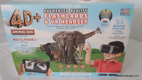 ReTrak 4D+ Animal Zoo Flashards & Virtual Reality Headset Bundle Toys