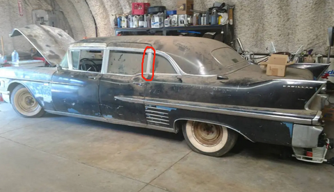 1958 Cadillac Series 75 Limo Right Rear Door Window Trim Surround Frame RH 58