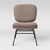 Fletcher Slipper Chair Black Metal Legs Dark Gray Project 62 Furniture NEW