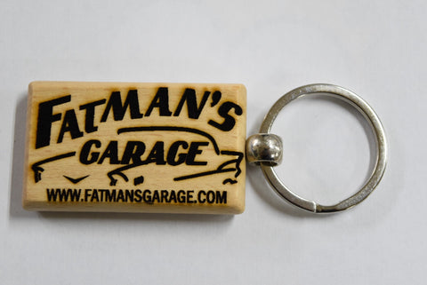 Custom Laser Engraved Wood Keychain | Mustang Logo | Fatman's Garage