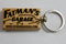 Laser Engraved Wood Keychain 1993 Ford Mustang Fox Body