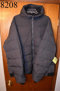 All In Motion Men's XXL Gray Heavy Weight Down Puffer Jacket Wind/Water Res. New