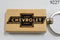 Laser Engraved Wood Keychain Chevrolet Bowtie Fatman's Garage 2 sided