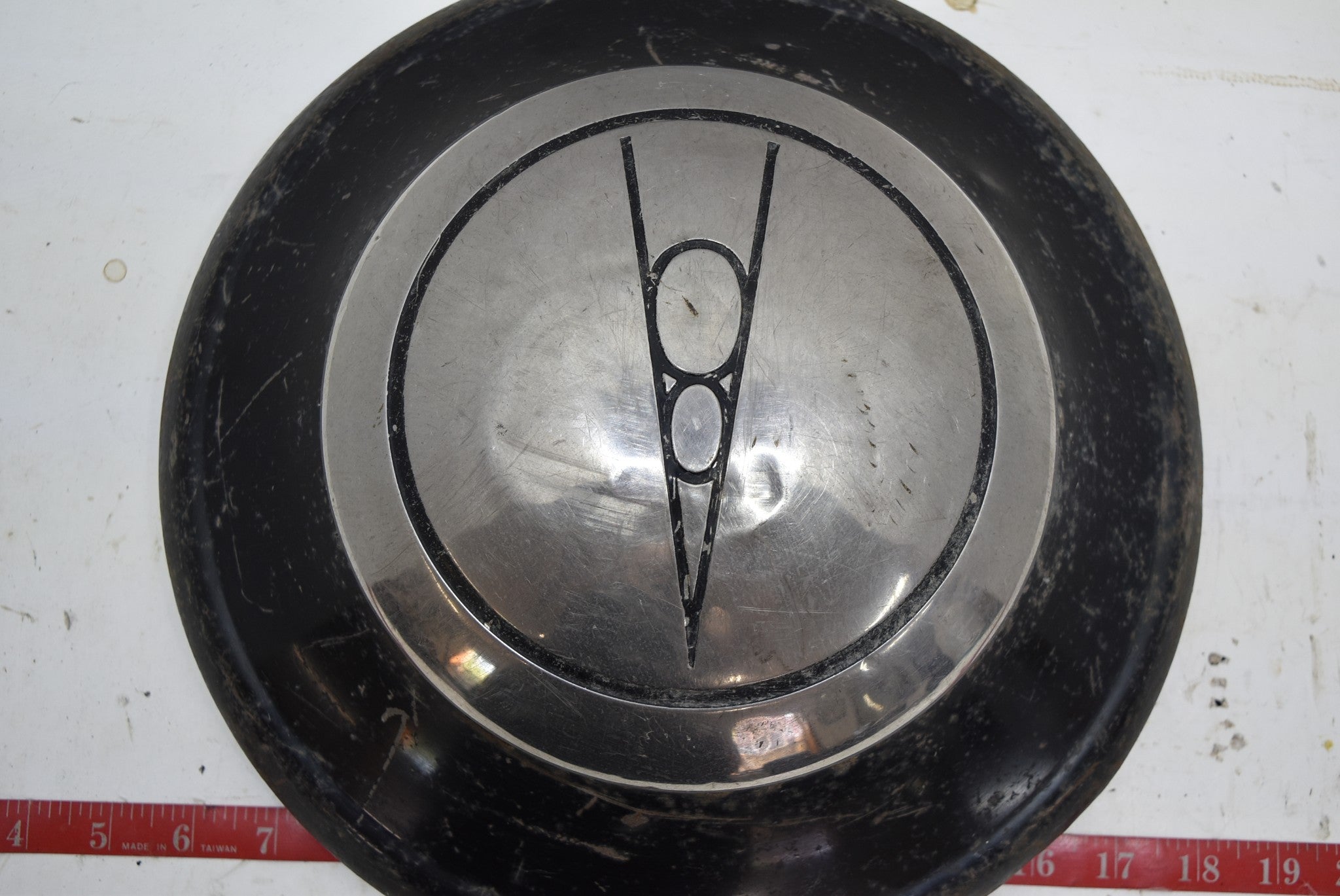 1936 Ford V8 Hubcap Hub Cap Wheel Cover Dog Dish Poverty 1930s Old Bub FatMan's Garage, LLC