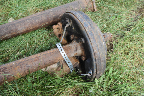 Lot of Various 37-48 Parts 1 Ton 5 Lug Rear End Drive Shaft Trailing Arms Spring