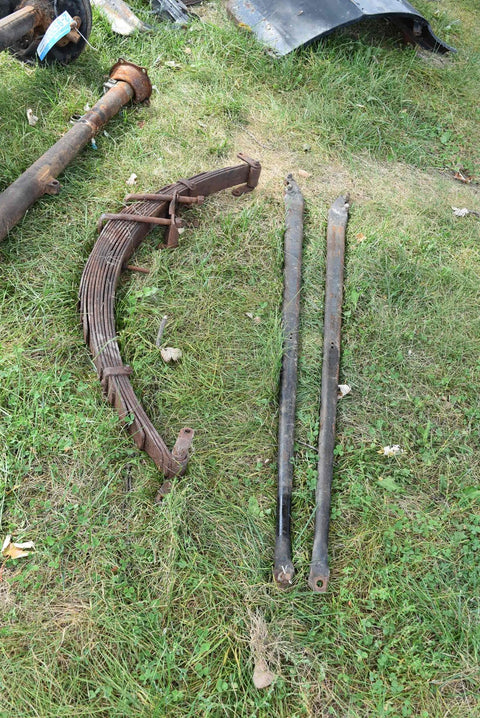 Lot of Various 37-48 Parts 1 Ton 5 Lug Rear End Drive Shaft Trailing Arms Spring