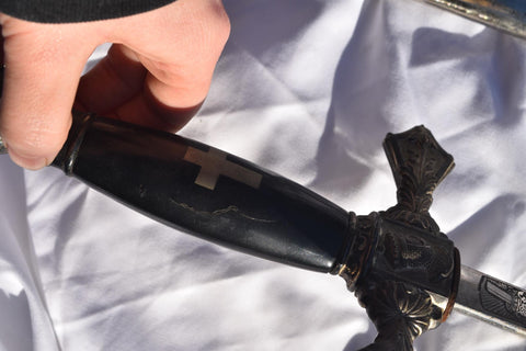 1890s Free Masons Masonic Templar Sword Sheath Scabbard Ceremonial MC Lilley Co