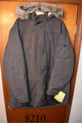 All in Motion Men's XXL Gray Parka WindWater Resistant New w/tags Faux-Fur Trim