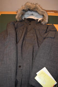All in Motion Men's XXL Gray Parka WindWater Resistant New w/tags Faux-Fur Trim