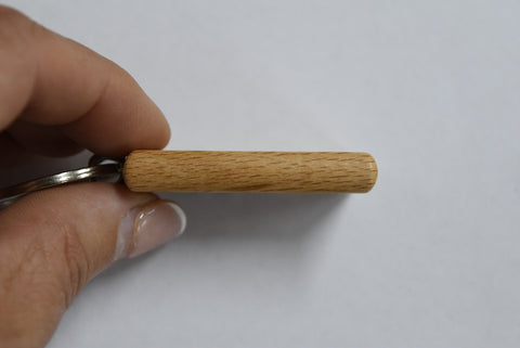 Custom Laser Engraved Wood Keychain Rat Fink Fatman's Garage 2 sided Cool