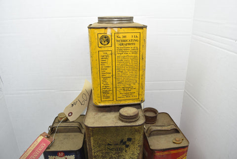 vintage oil can and gas cans Dexola man cave old