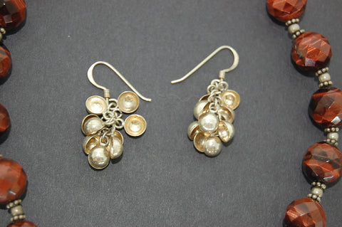 Lot of Sterling Silver Jewelry Necklace Earrings Tigers Eye Crystal 925