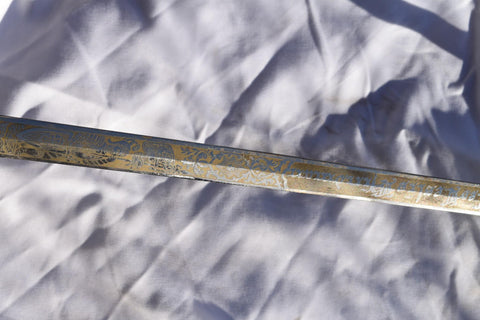 1890s Free Masons Masonic Templar Sword Sheath Scabbard Ceremonial MC Lilley Co