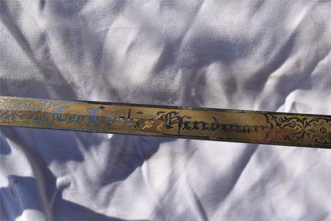 1890s Free Masons Masonic Templar Sword Sheath Scabbard Ceremonial MC Lilley Co