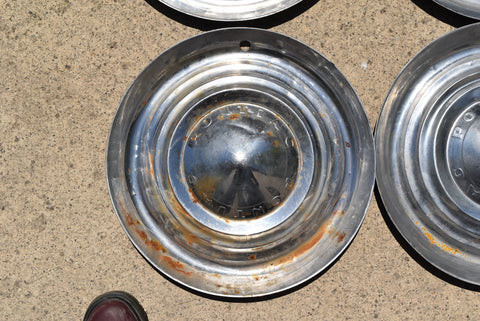 1953 Pontiac Chieftain Deluxe Catalina Set Of 4 Hubcap Wheel Covers 53 15"