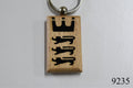 Laser Engraved Wood Keychain 1972 Ford Gran Torino 2 sided