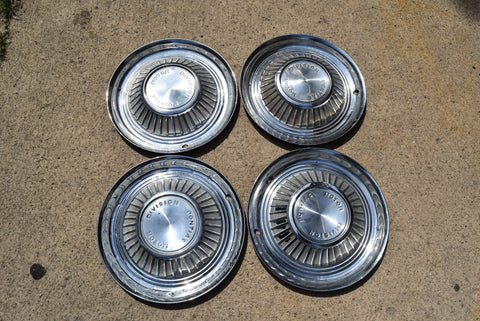 1959 59 Pontiac Motor Division 14" Hubcap Bonneville Catalina Star Chief Set 4