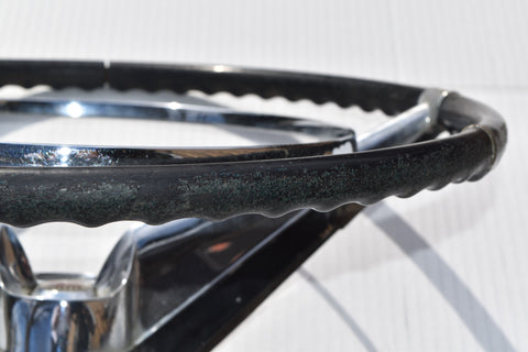 1958 Cadillac Limo Steering Wheel Black Horn Ring Button Complete Series 75 58