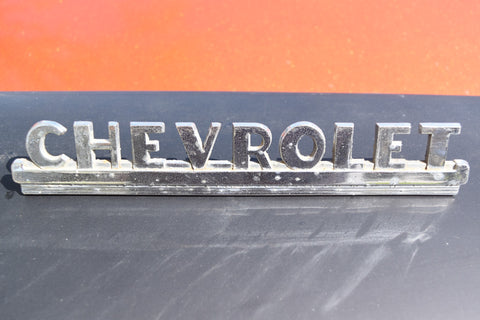 1947 47 48 49 50 51 52 1953 Chevy Pickup Truck Emblem Fender Badge Logo Trim