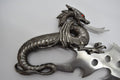 Dragon Ceremonial Knife Flying Dragon Collectible With Display Stand