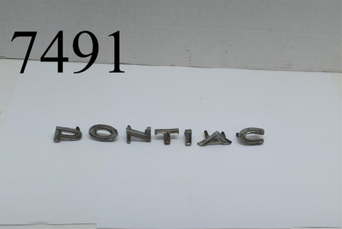 1969 Full Sized Pontiac Trunk Letters Catalina Bonneville emblem