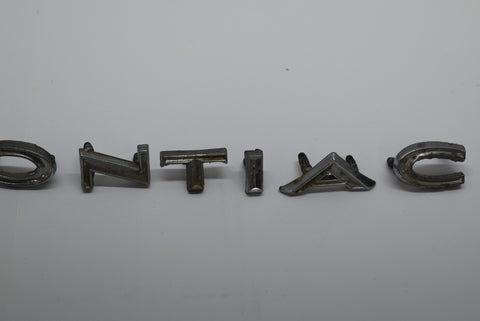 1969 Full Sized Pontiac Trunk Letters Catalina Bonneville emblem