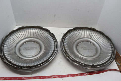 Lot of 2 factory 1968 Ford Falcon Fairlane 14 inch hubcap wheel covers