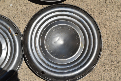 1953 Pontiac Chieftain Deluxe Catalina Set Of 4 Hubcap Wheel Covers 53 15"