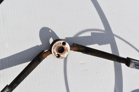 1958 Cadillac Limo Steering Wheel Black Horn Ring Button Complete Series 75 58