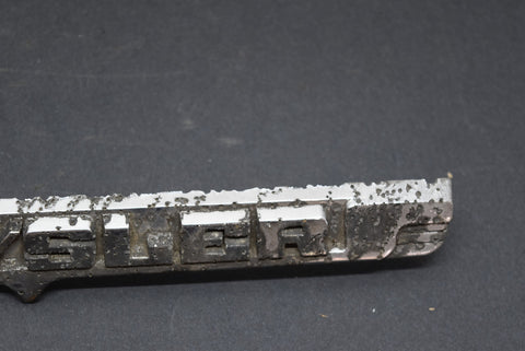 1949 49 Chrysler Trunk Deck Lid Emblem Badge Trim Moulding 1256025 OEM MOPAR