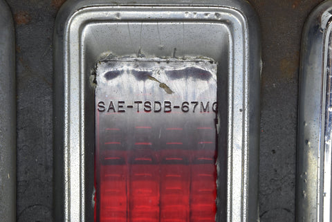 1967 Ford Mustang Tail Lights With Bezel Lens Housing Bracket Original