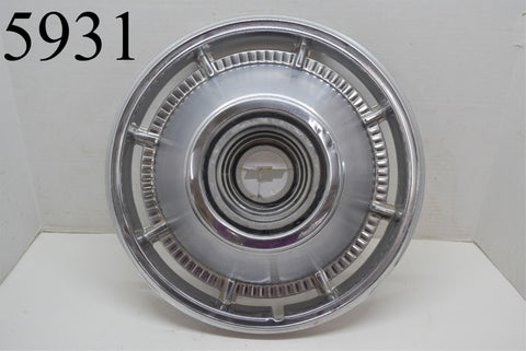 1966 66 Chevrolet Chevy Bel Air Impala Biscayne Single Hubcap Van Wheel Cover 1