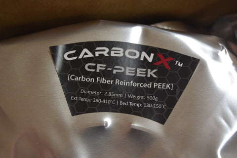 CarbonX Carbon Fiber PEEK 3D Printing Filament 2.85mm 500g Black 3DX TECH