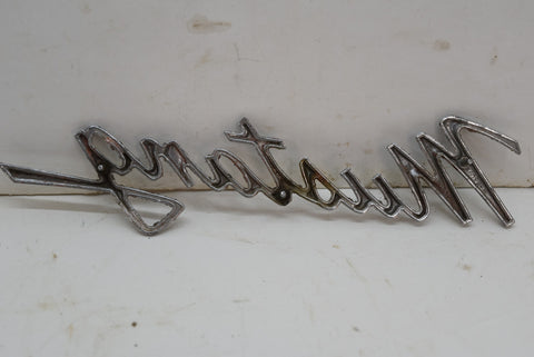 Original 1968 68 Ford Mustang Fender Script Emblem OEM C8ZB16098A