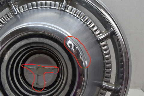 1966 66 Chevrolet Chevy Bel Air Impala Biscayne Single Hubcap Van Wheel Cover 1