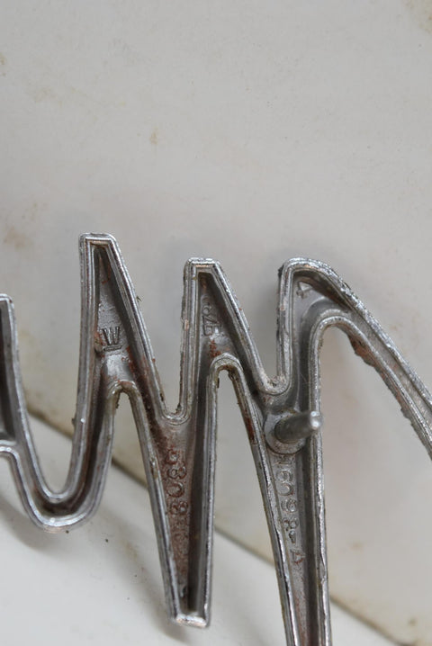 Original 1968 68 Ford Mustang Fender Script Emblem OEM C8ZB16098A