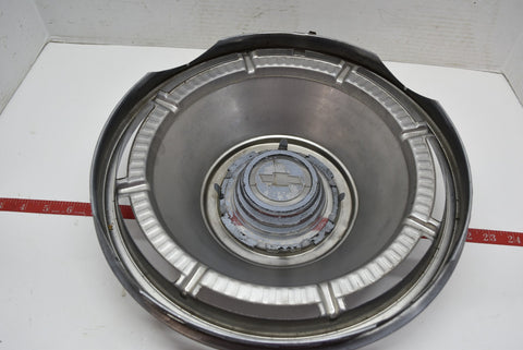 1966 66 Chevrolet Chevy Bel Air Impala Biscayne Single Hubcap Van Wheel Cover 1