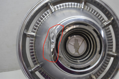 1966 66 Chevrolet Chevy Bel Air Impala Biscayne Single Hubcap Van Wheel Cover 1