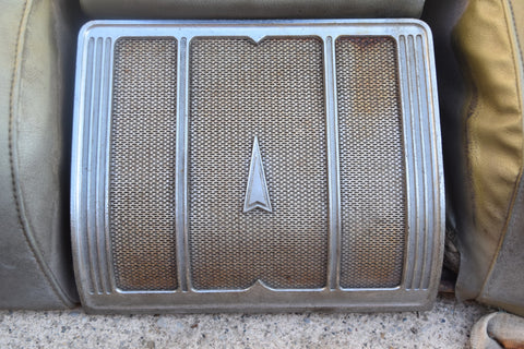 1968 Pontiac Grand Prix Rear Seat Upper Section Arm Rest Speaker Grille Gran 68