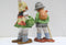 Pair of Hummel Style Figurines Hand Painted in Occupied Japan Figures Boy Girl