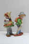 Pair of Hummel Style Figurines Hand Painted in Occupied Japan Figures Boy Girl