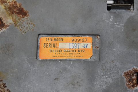 1958 Oldsmobile RADIO 989127 12V DELUXE AM Radio Delco Super 88 58 Olds Stereo
