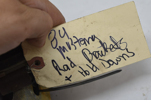 1984 84 Ford Mustang radiator bracket Top and Bottom holders OEM