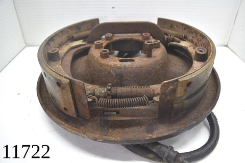 1958 CADILLAC LIMO FLEETWOOD SERIES 75 REAR RIGHT DRUM BRAKE PLATE 58