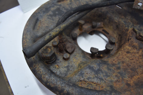 1958 CADILLAC LIMO FLEETWOOD SERIES 75 REAR RIGHT DRUM BRAKE PLATE 58