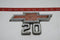 Chevy 20 Fender Emblem 1967-1968 Truck Metal Emblem #3893752 (Set - 2) Chevrolet